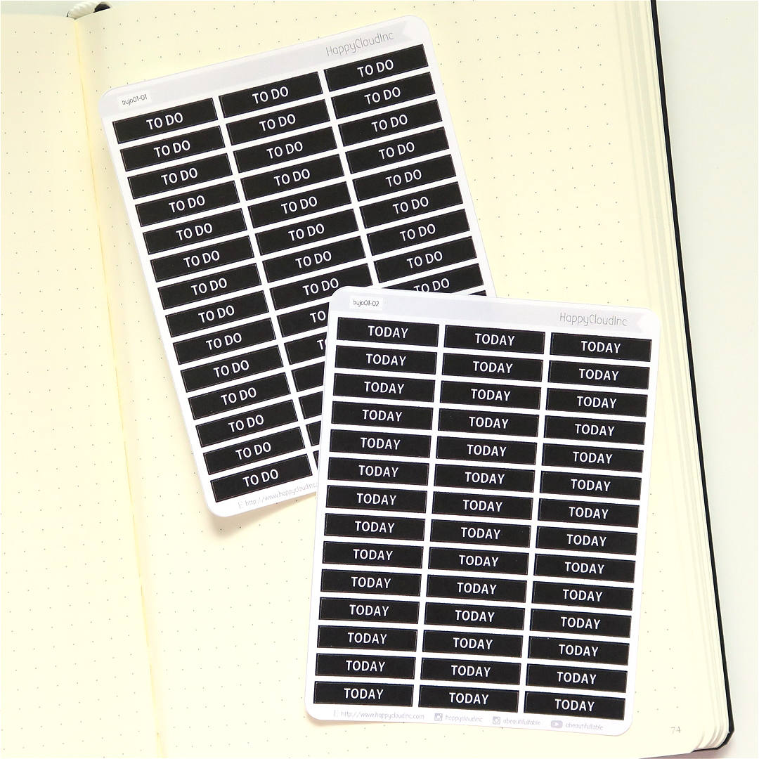 Mini Tick Stickers - Planner / BUJO Stickers – Happy Cloud Inc