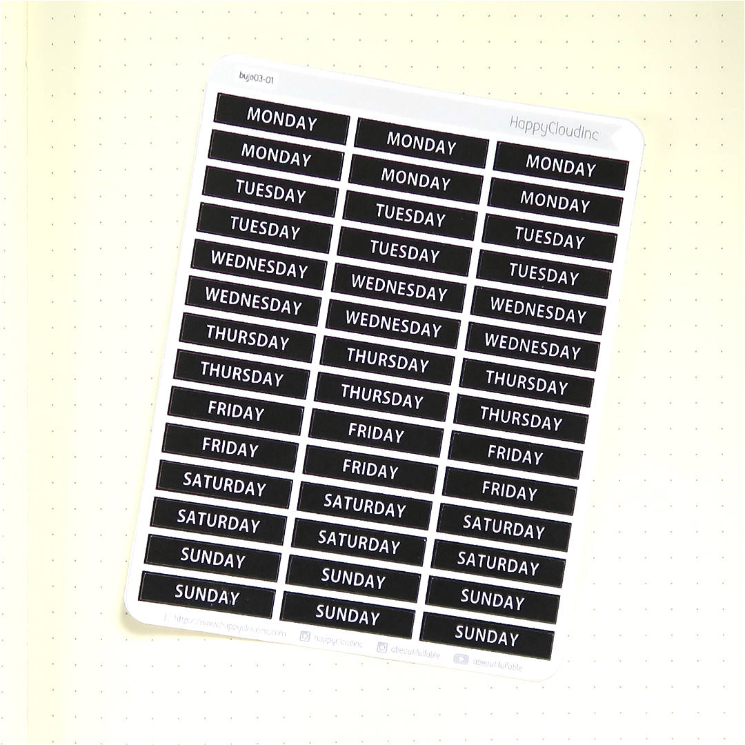 Mini Tick Stickers - Planner / BUJO Stickers – Happy Cloud Inc