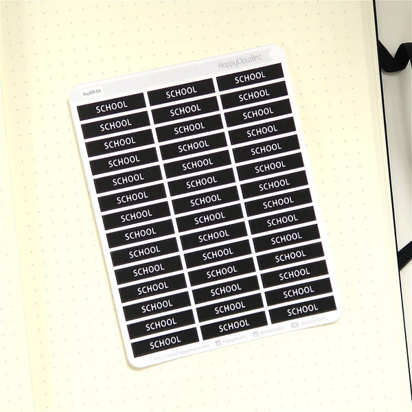 Bullet Journal Label / Header Planner Stickers
