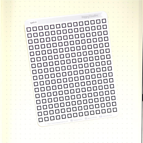 Bullet Journal Mini Checkbox Planner Stickers | BUJO Stickers | Bullet Journal Stickers